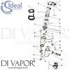 Ideal Standard Idyll 2 Single Lever Mixer Pop-Up Waste Tap Spare Parts